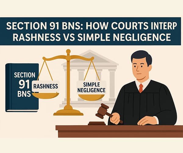 Section 91 BNS: Differentiating Rashness & Negligence - JJSR Legal ...
